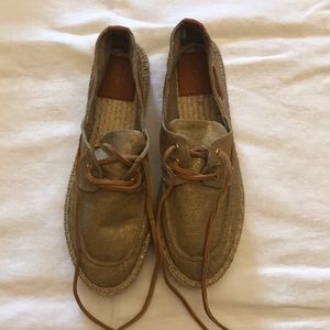 Tory Burch Blanton boat Lace up espadrilles